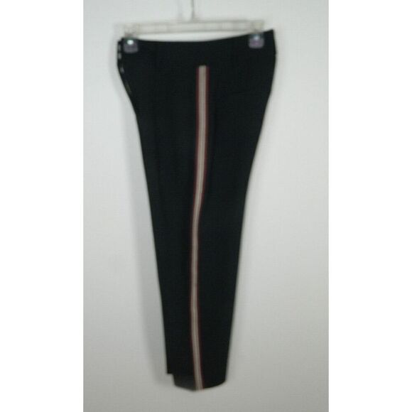 Aritzia Wilfred Pants Size 4 Black Tuxedo Red Stripes Dress Trousers - Picture 8 of 12